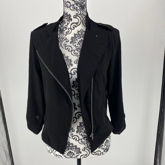 My Bajee Collectionby Be Cool Lightweight Assymetrical Full Zip Jacket. Size S - Picture 1 of 7